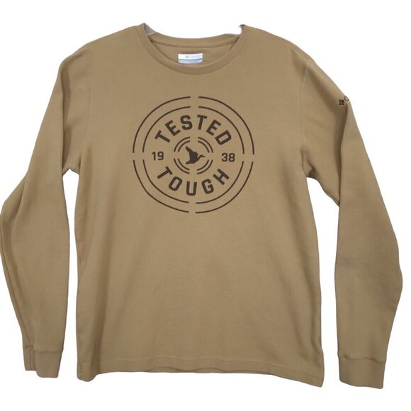 Columbia | PHG Waffle Thermal Shirt Long Sleeve Cotton Blend Hunting | Size M - Picture 1 of 7